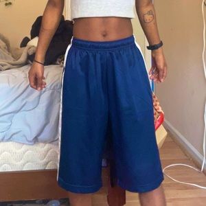 blue striped nike pants